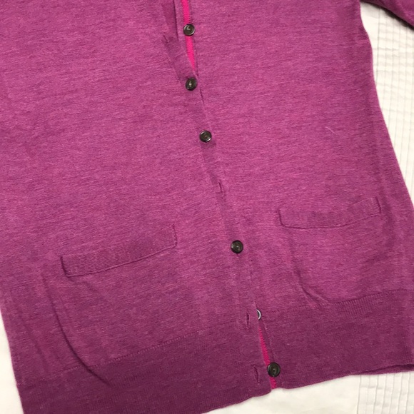 BANANA REPUBLIC Merino Wool Cardigan Sweater EUC - Picture 2 of 5
